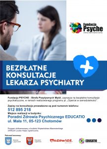 Bezpłatne konsultacje psychizatryczne
